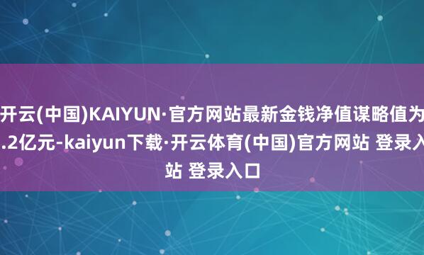 开云(中国)KAIYUN·官方网站最新金钱净值谋略值为24.2亿元-kaiyun下载·开云体育(中国)官方网站 登录入口